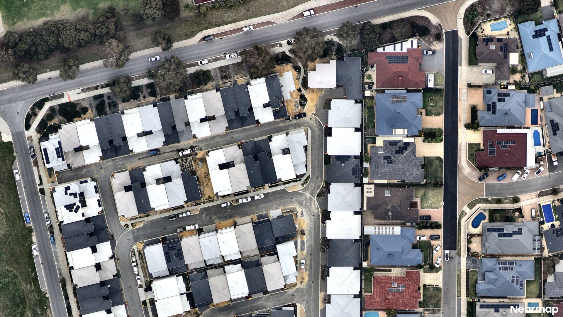 Vertical aerial view