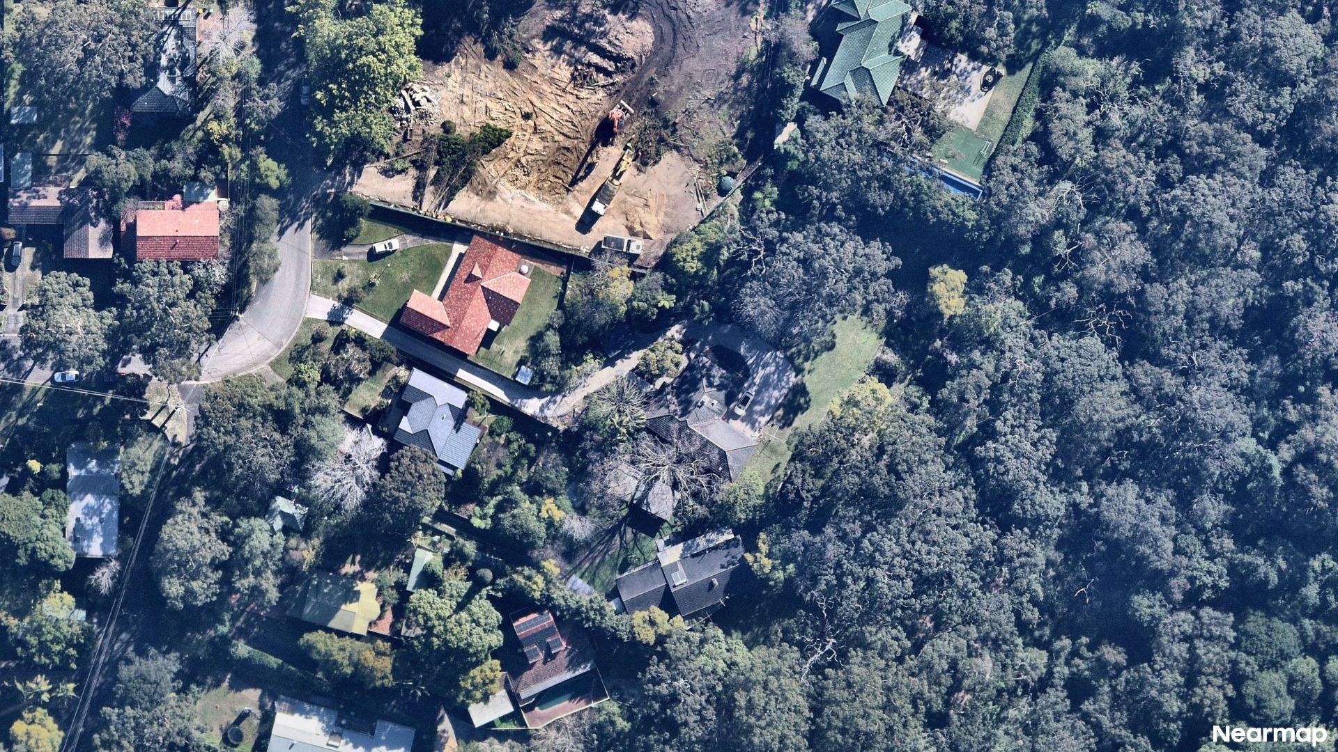 Vertical aerial view