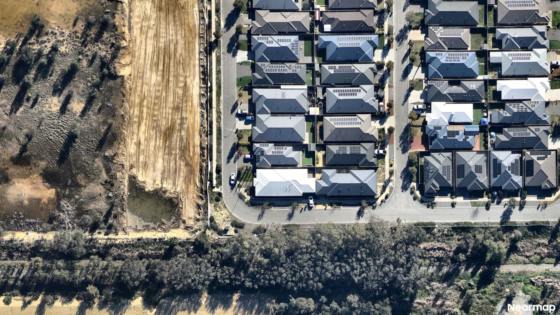 Vertical aerial view