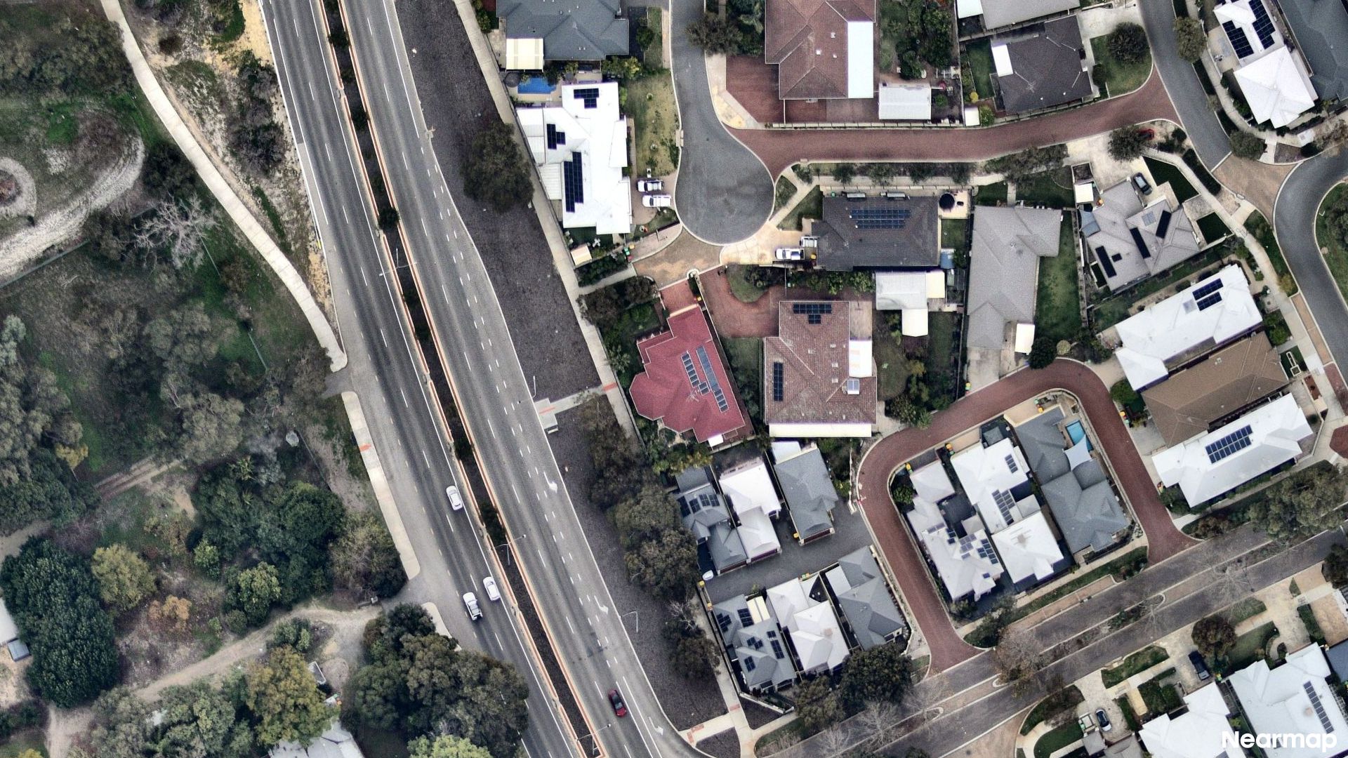 Vertical aerial view