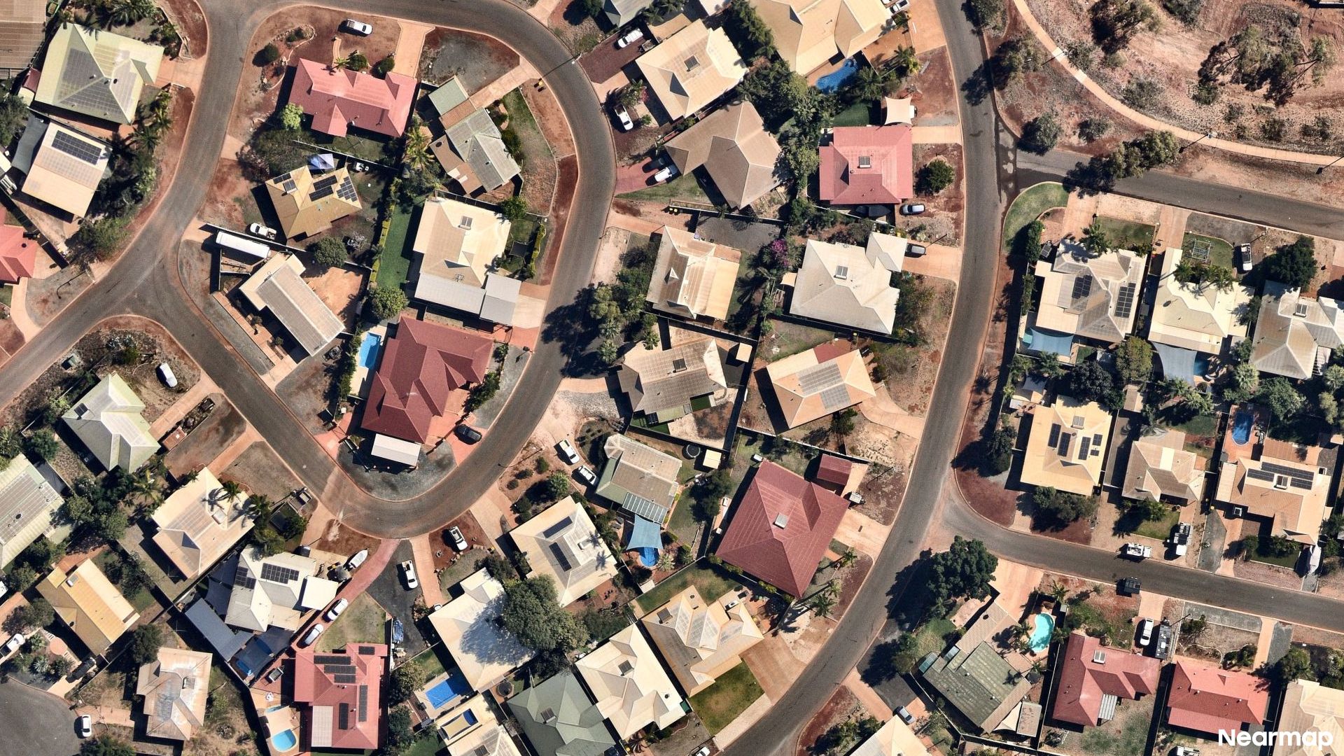 Vertical aerial view