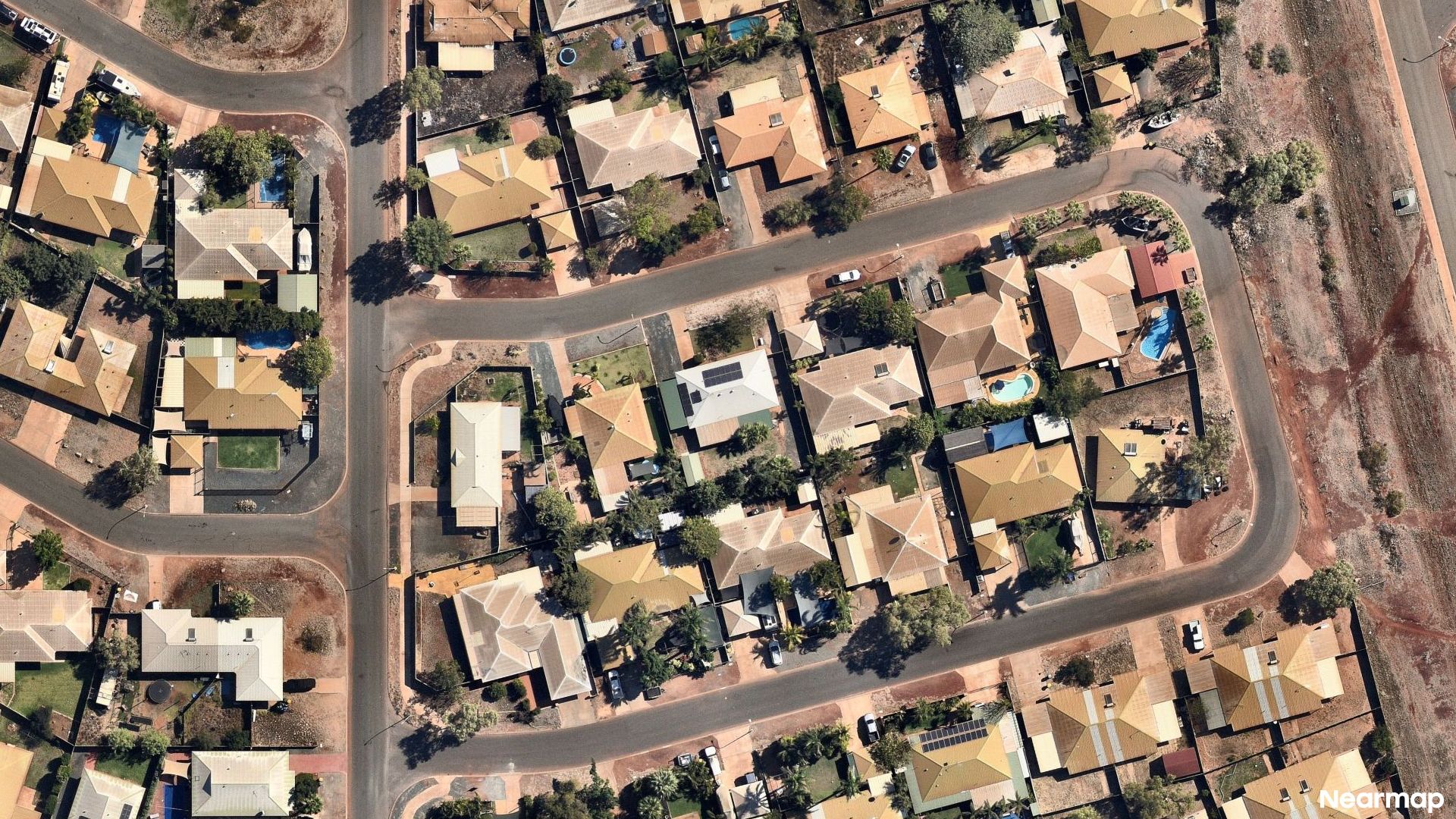 Vertical aerial view