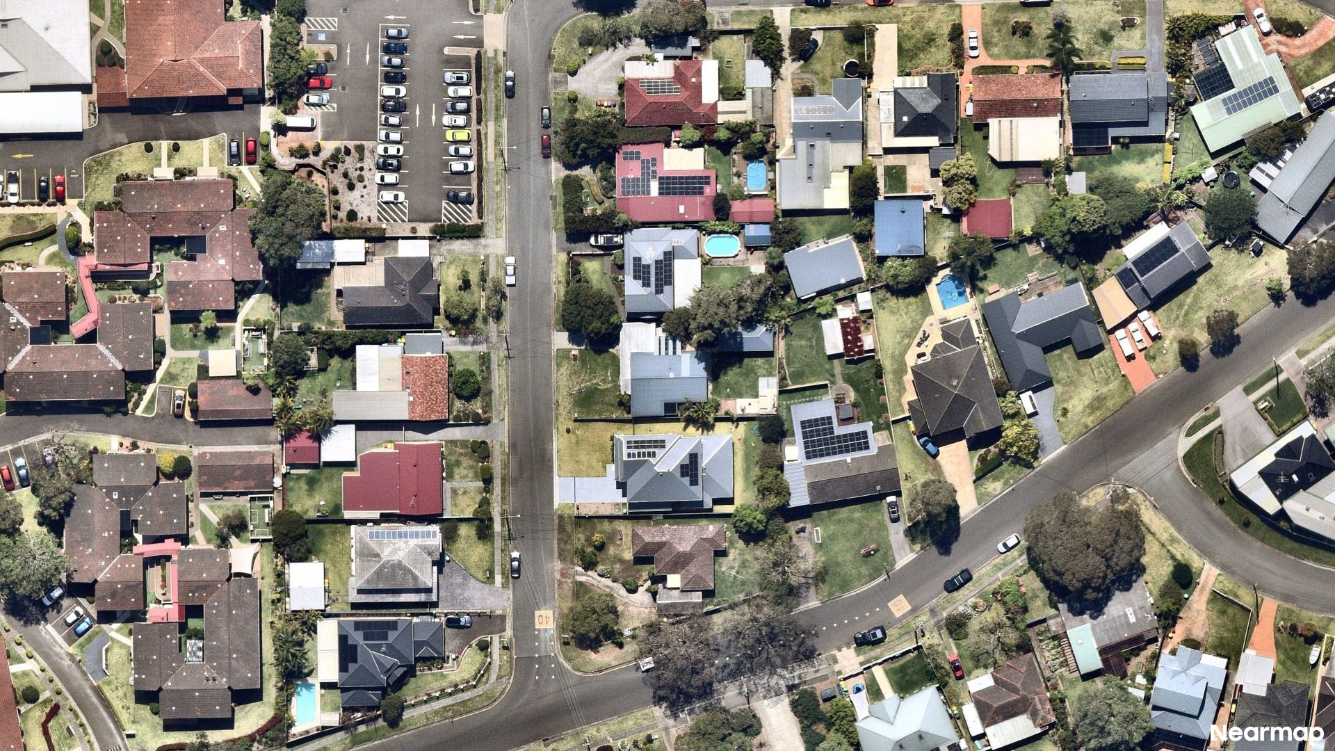 Vertical aerial view