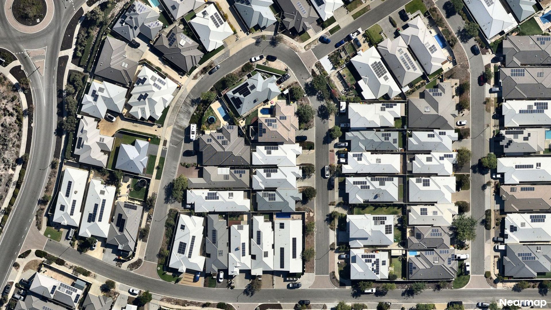 Vertical aerial view