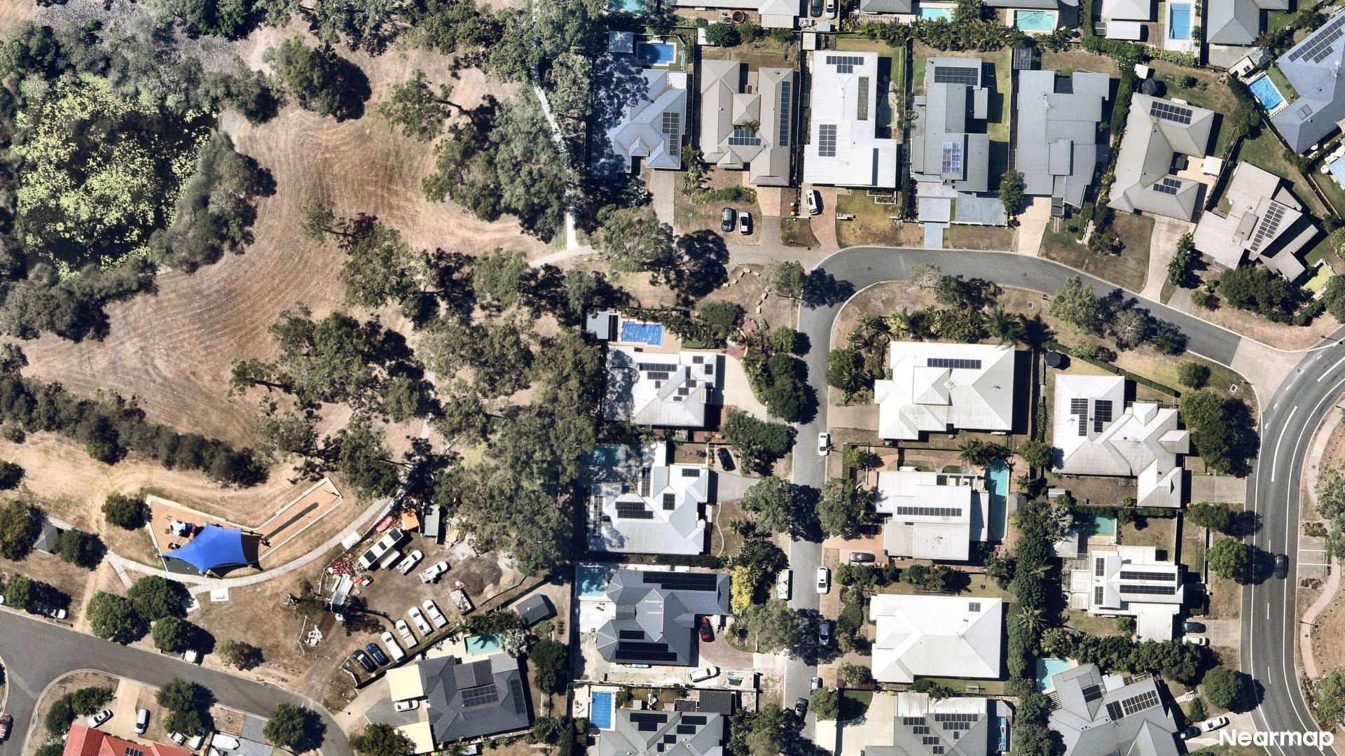 Vertical aerial view