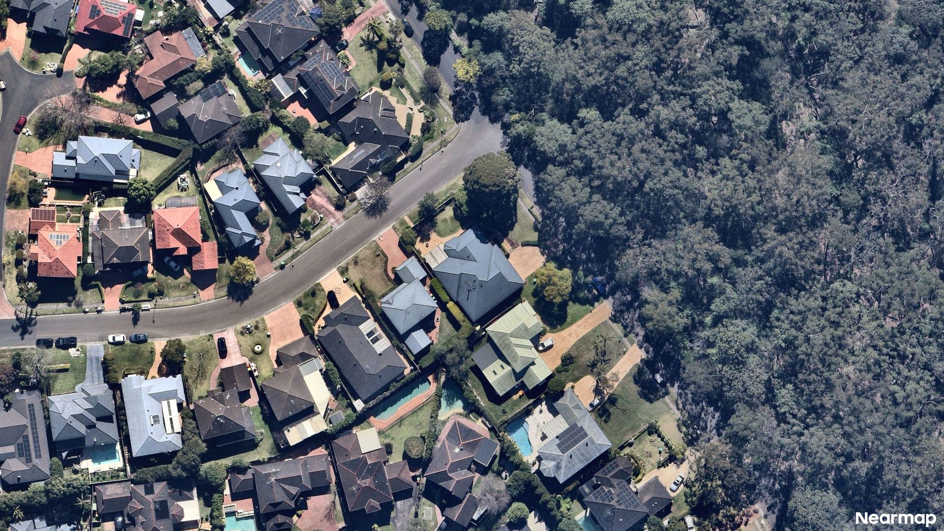 Vertical aerial view