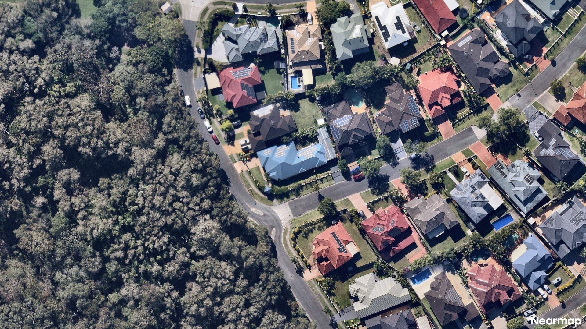 Vertical aerial view