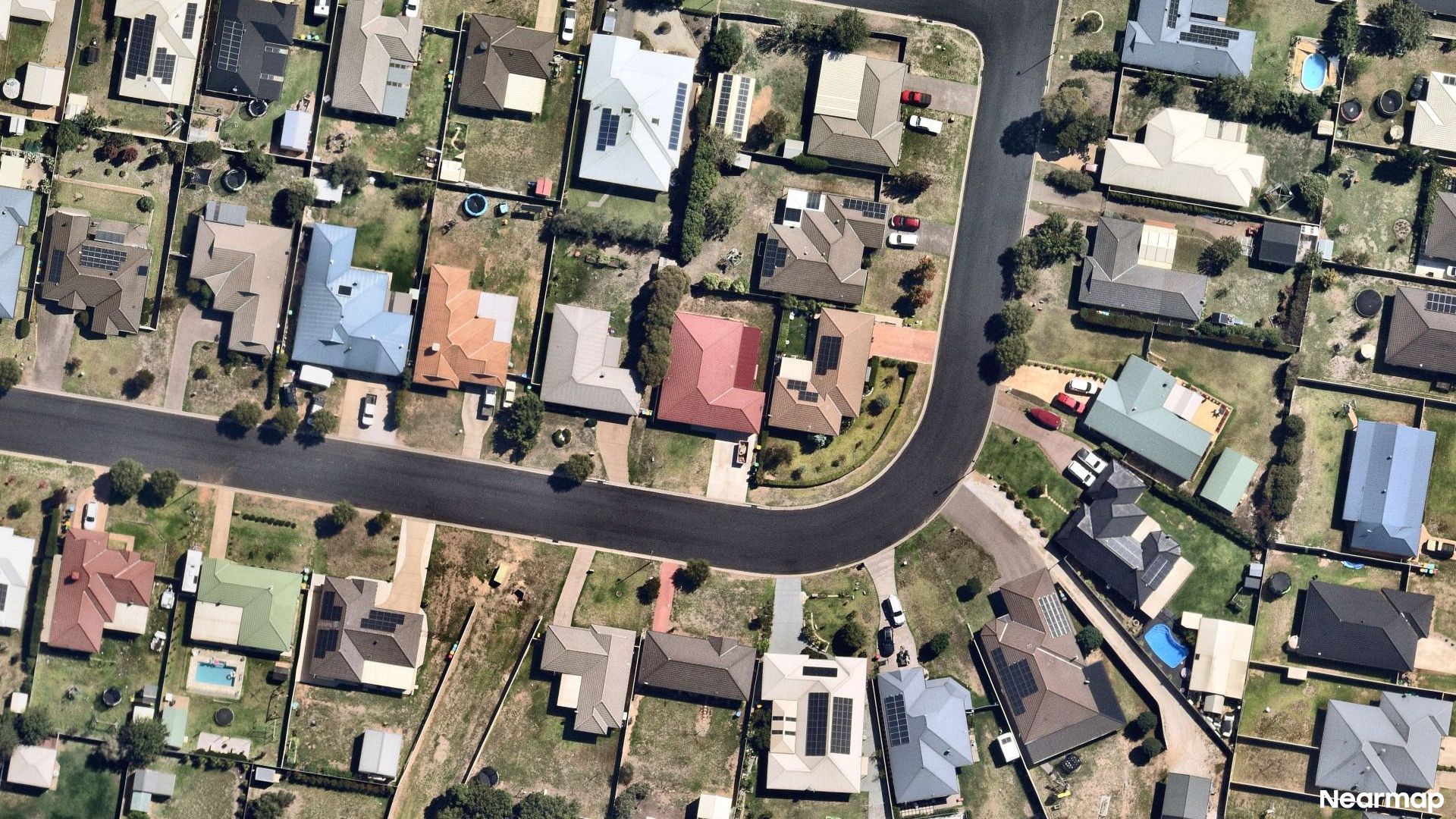 Vertical aerial view
