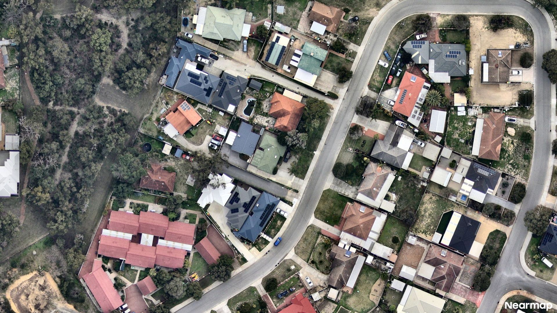 Vertical aerial view