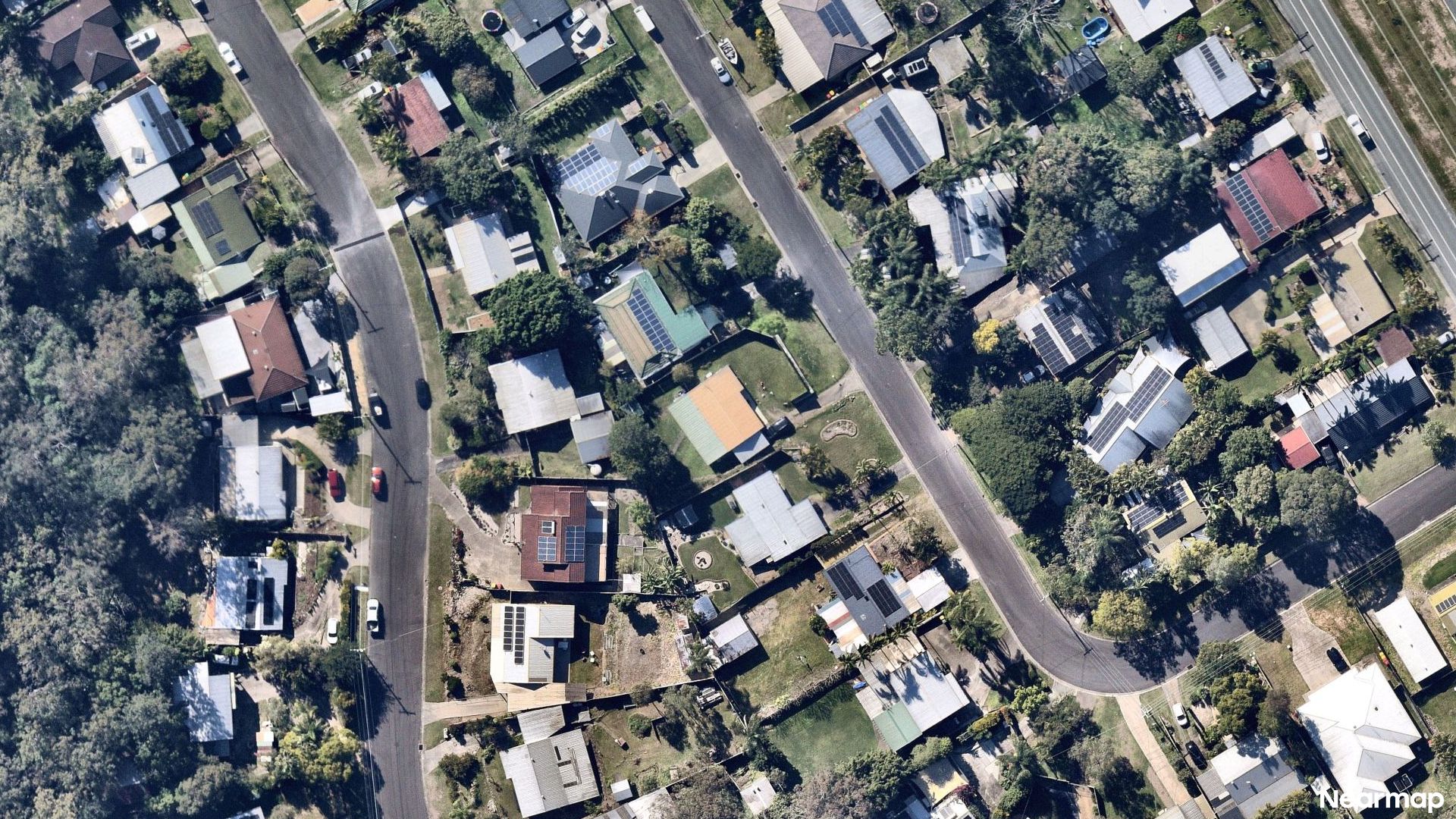 Vertical aerial view