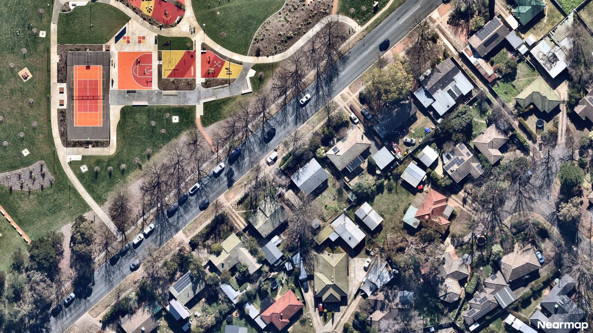 Vertical aerial view