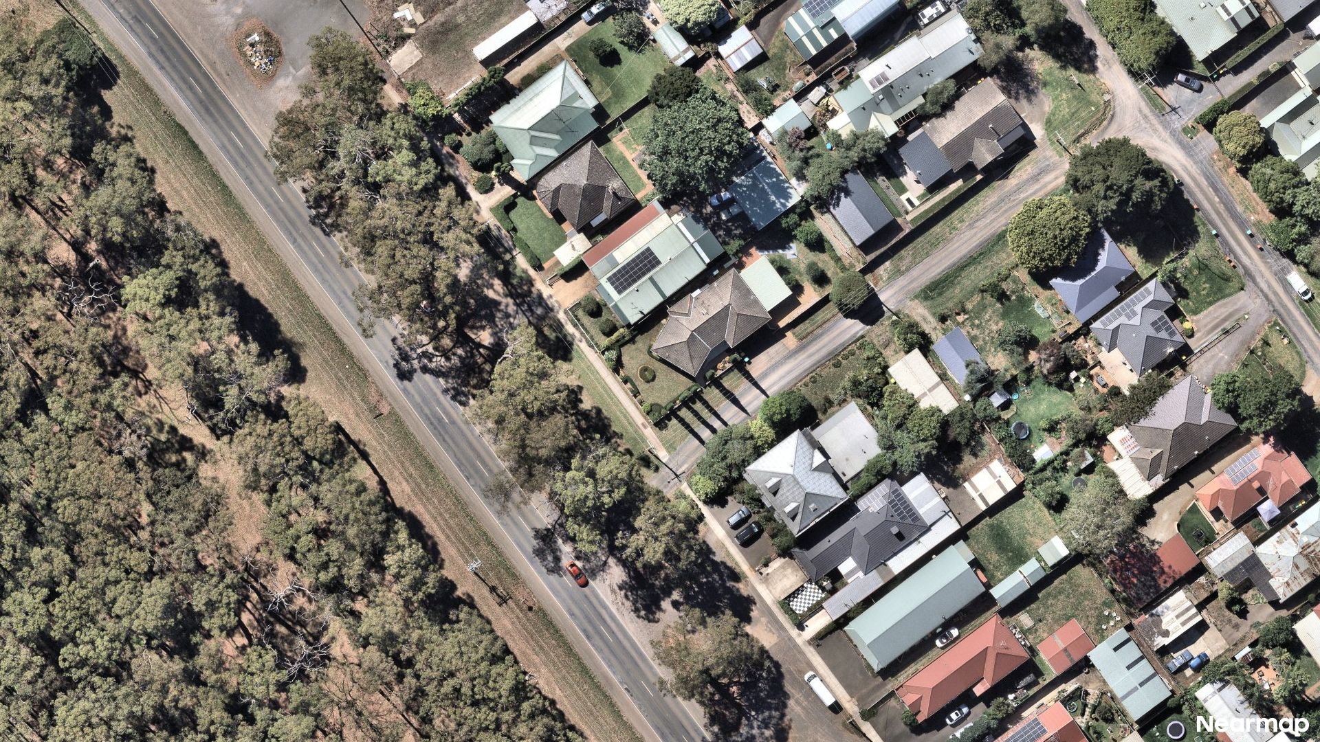 Vertical aerial view