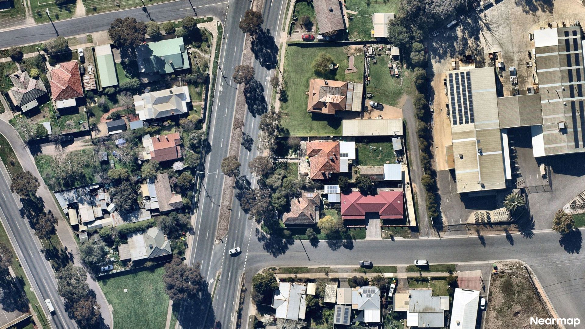 Vertical aerial view