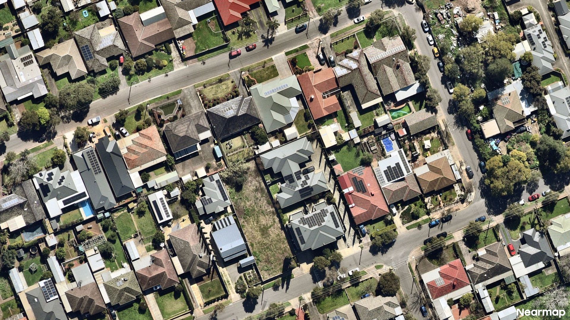 Vertical aerial view
