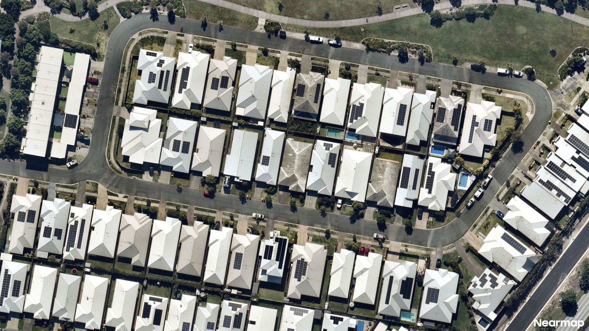Vertical aerial view