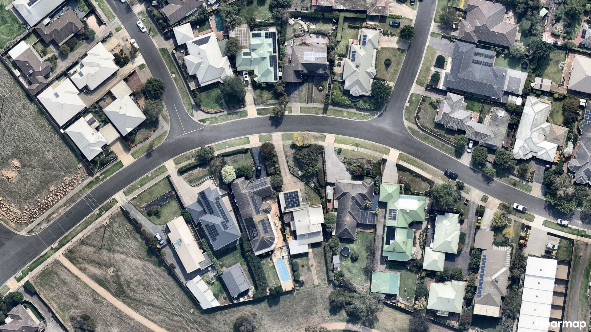 Vertical aerial view