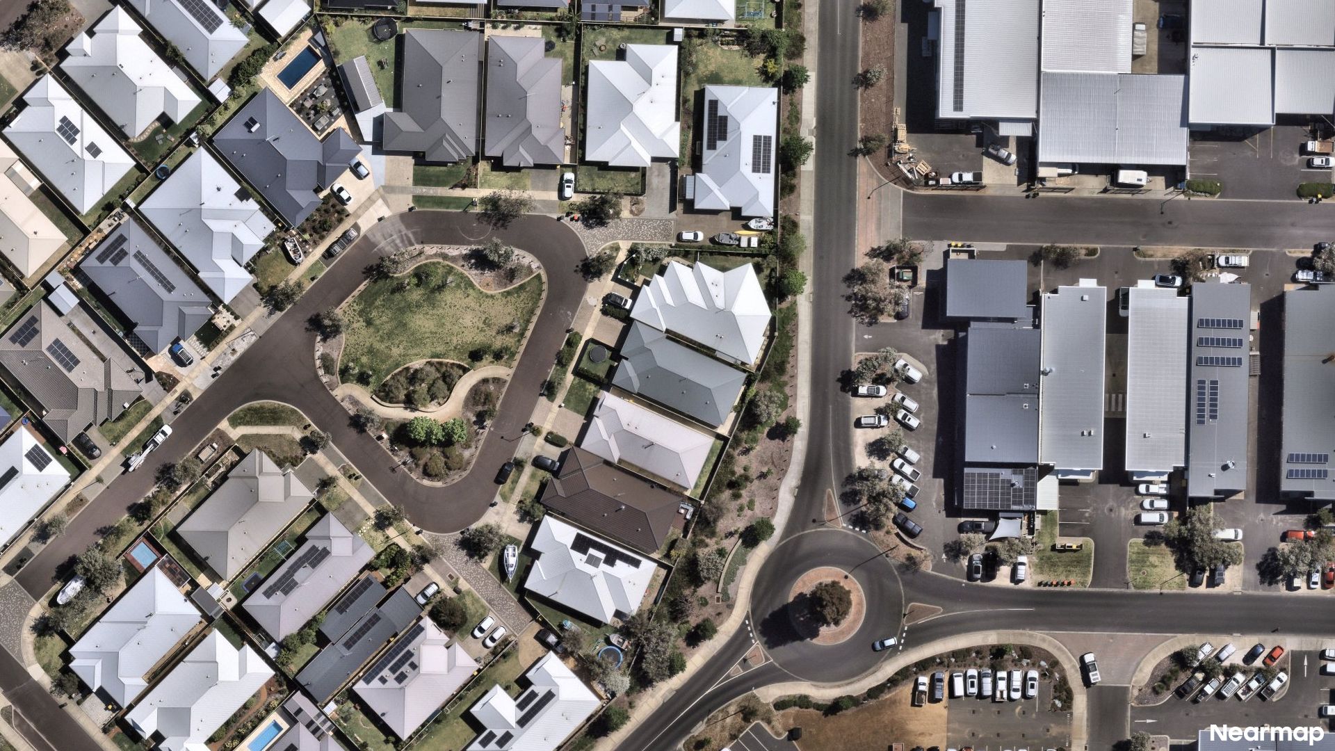 Vertical aerial view