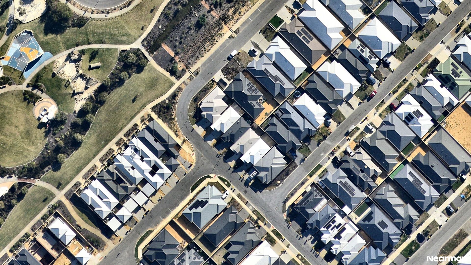 Vertical aerial view