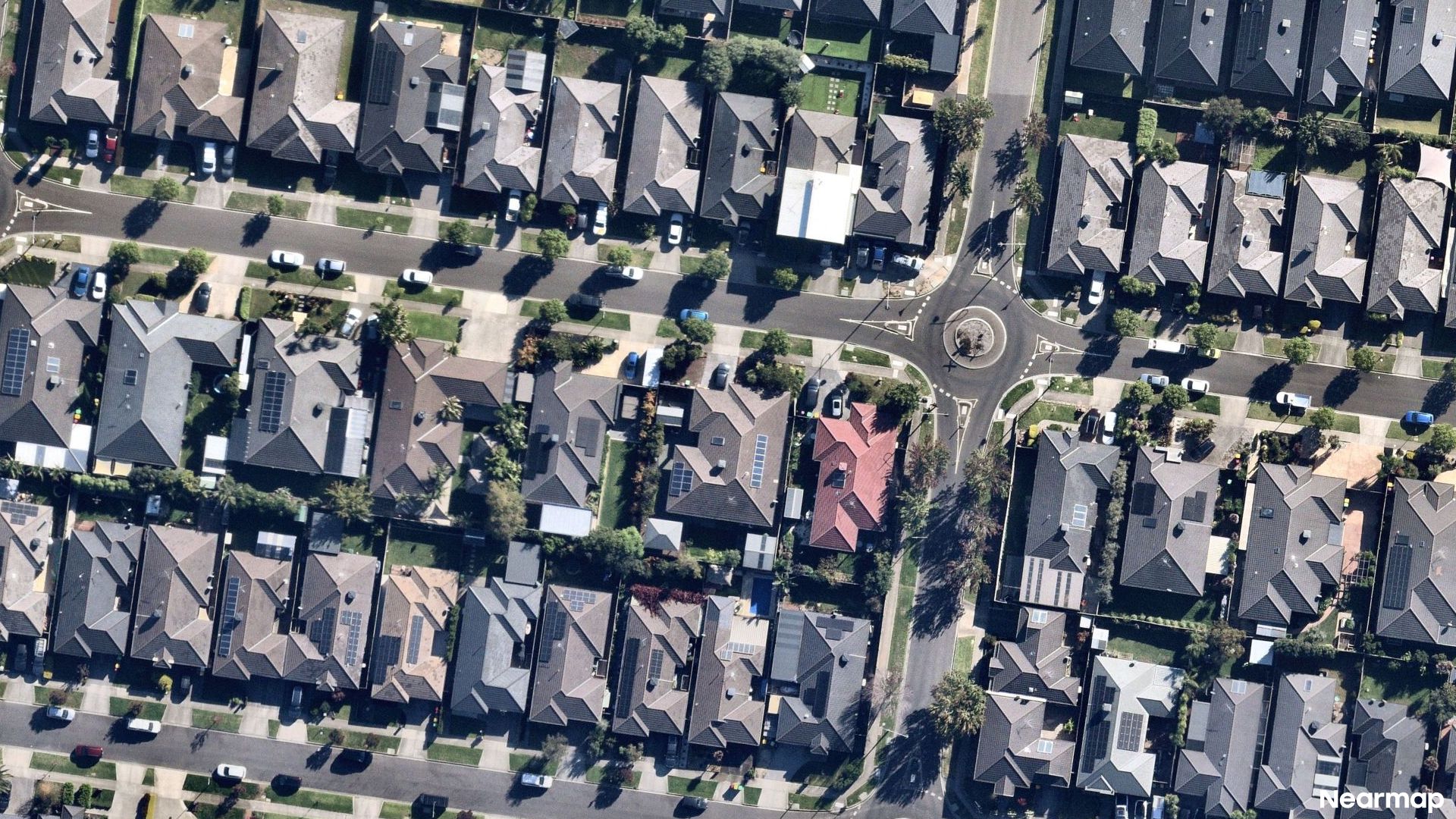 Vertical aerial view