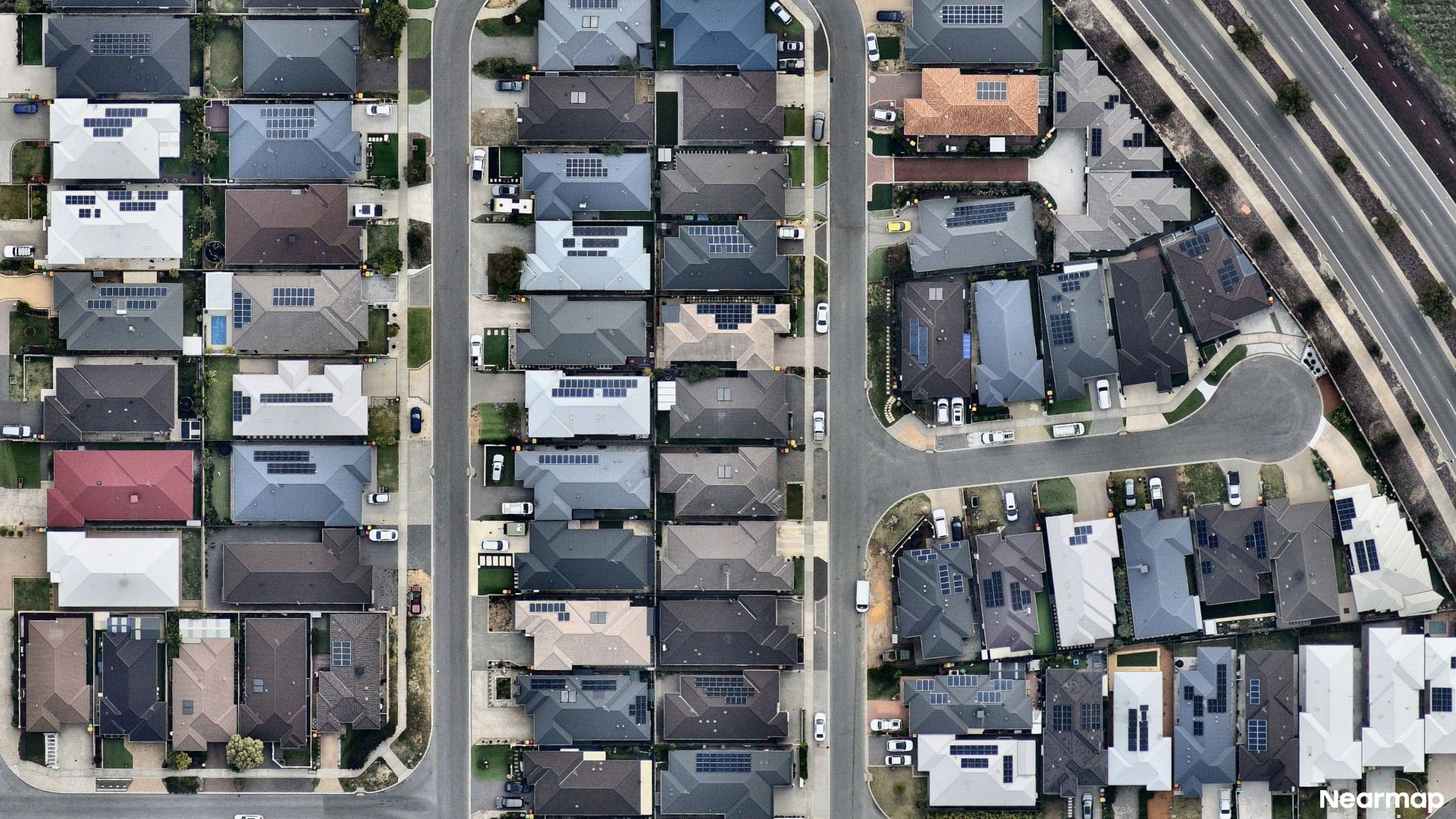 Vertical aerial view