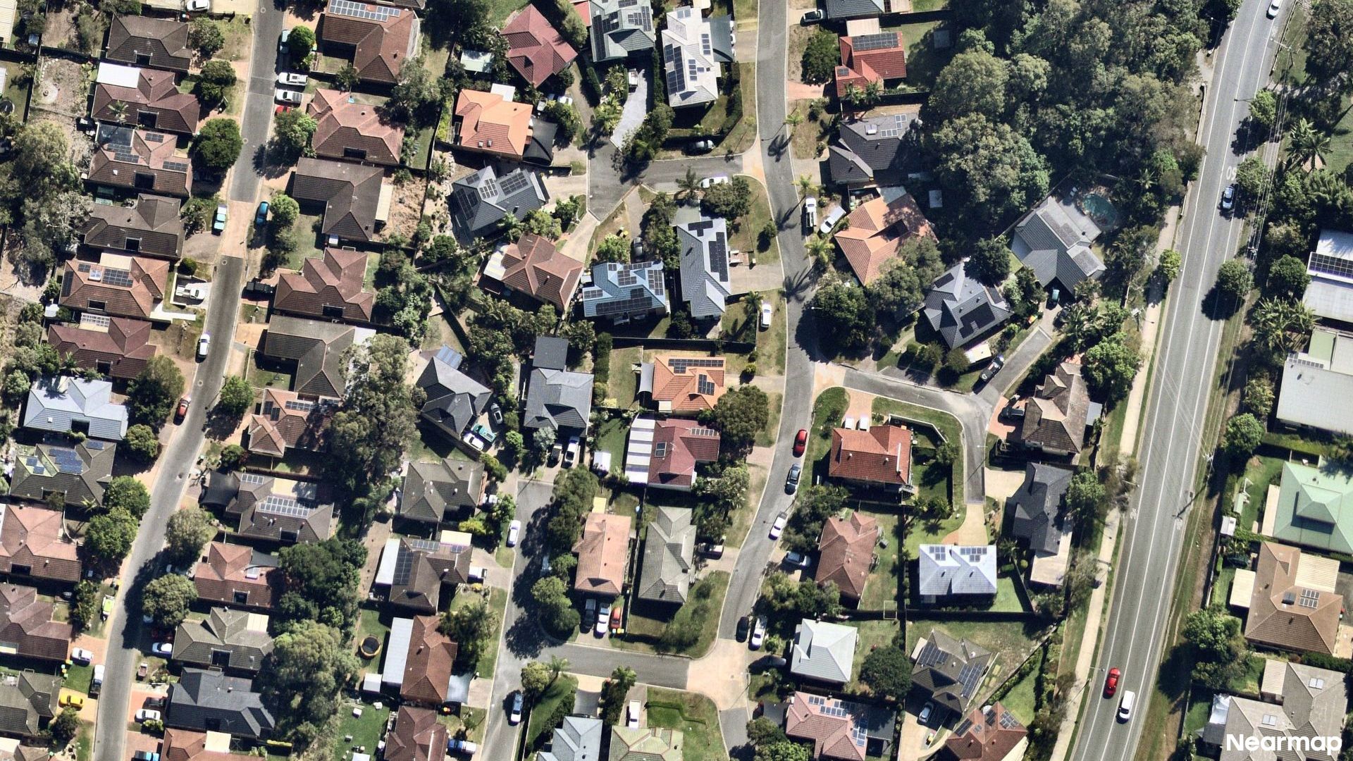 Vertical aerial view