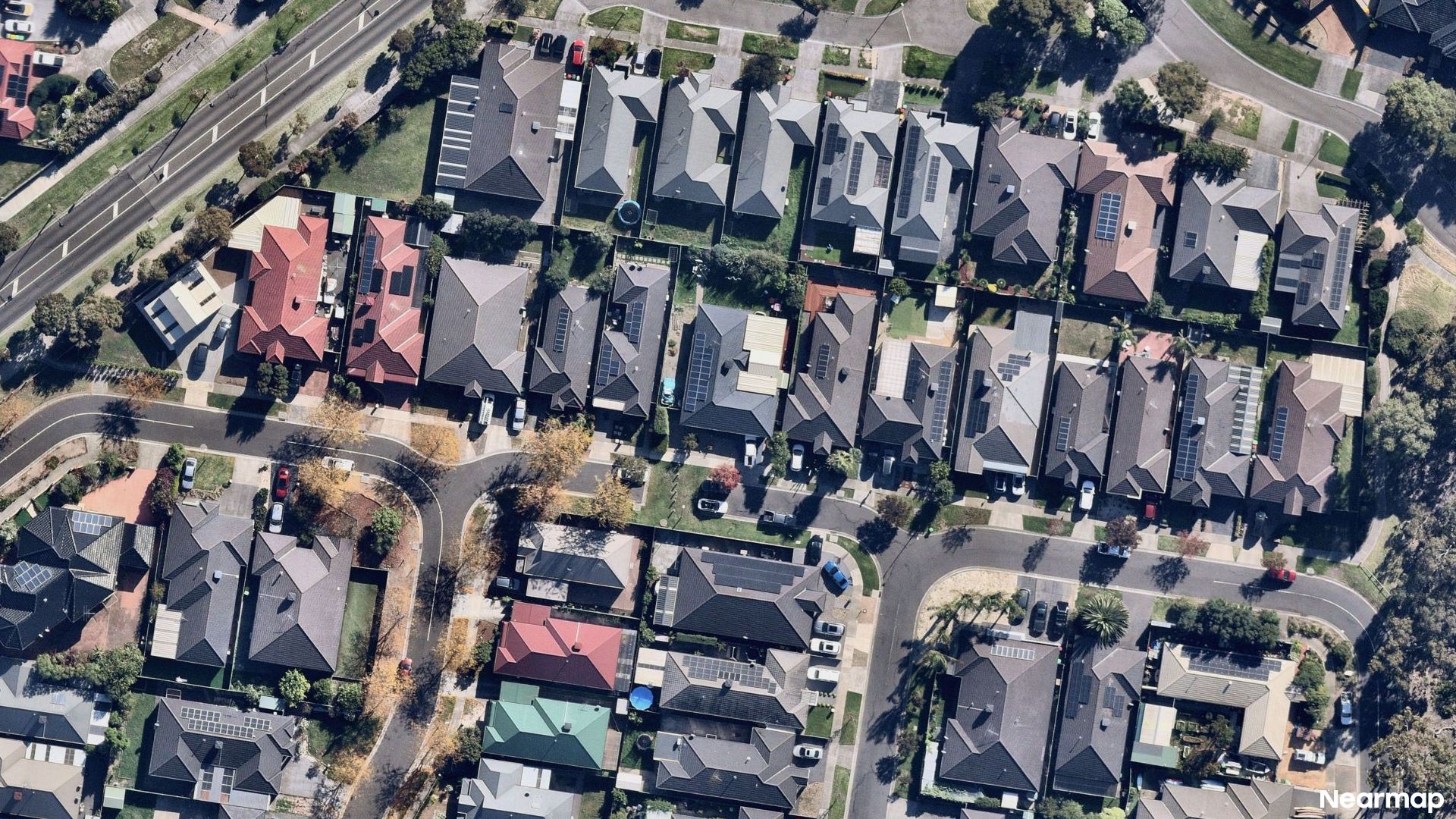 Vertical aerial view
