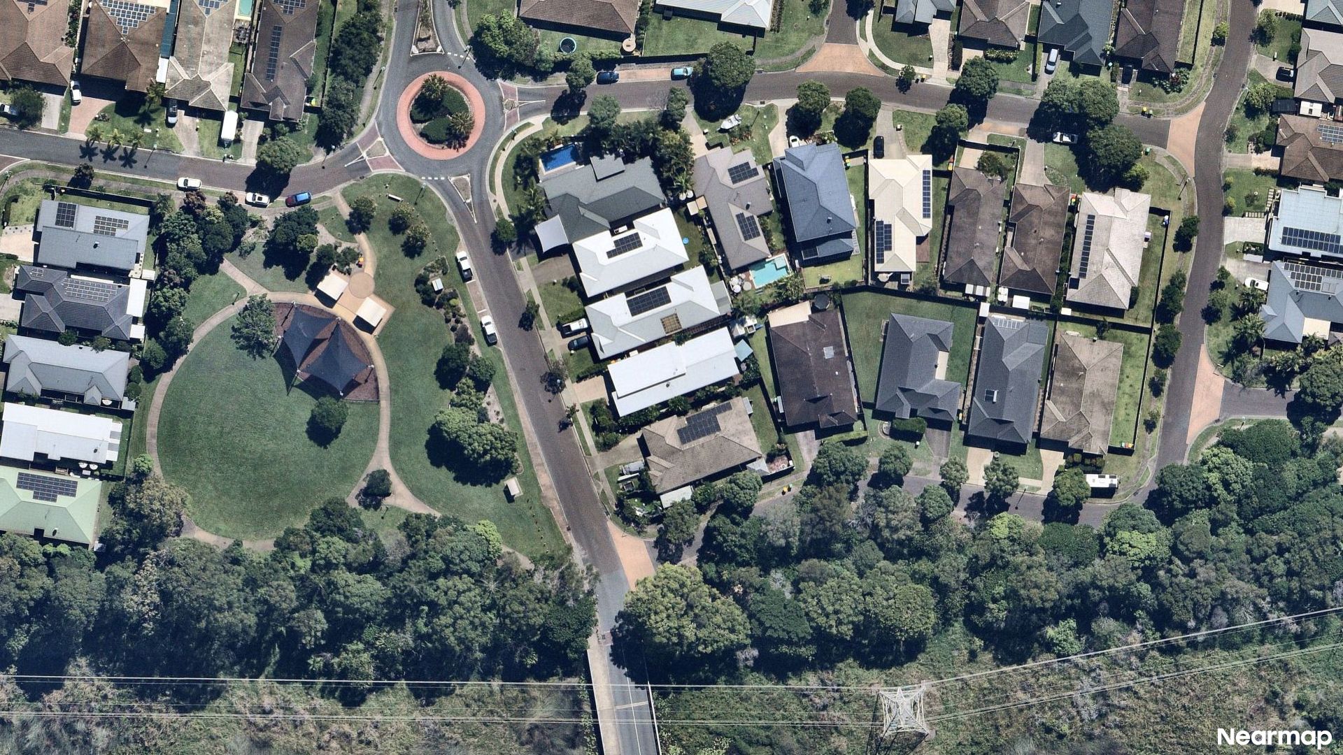 Vertical aerial view