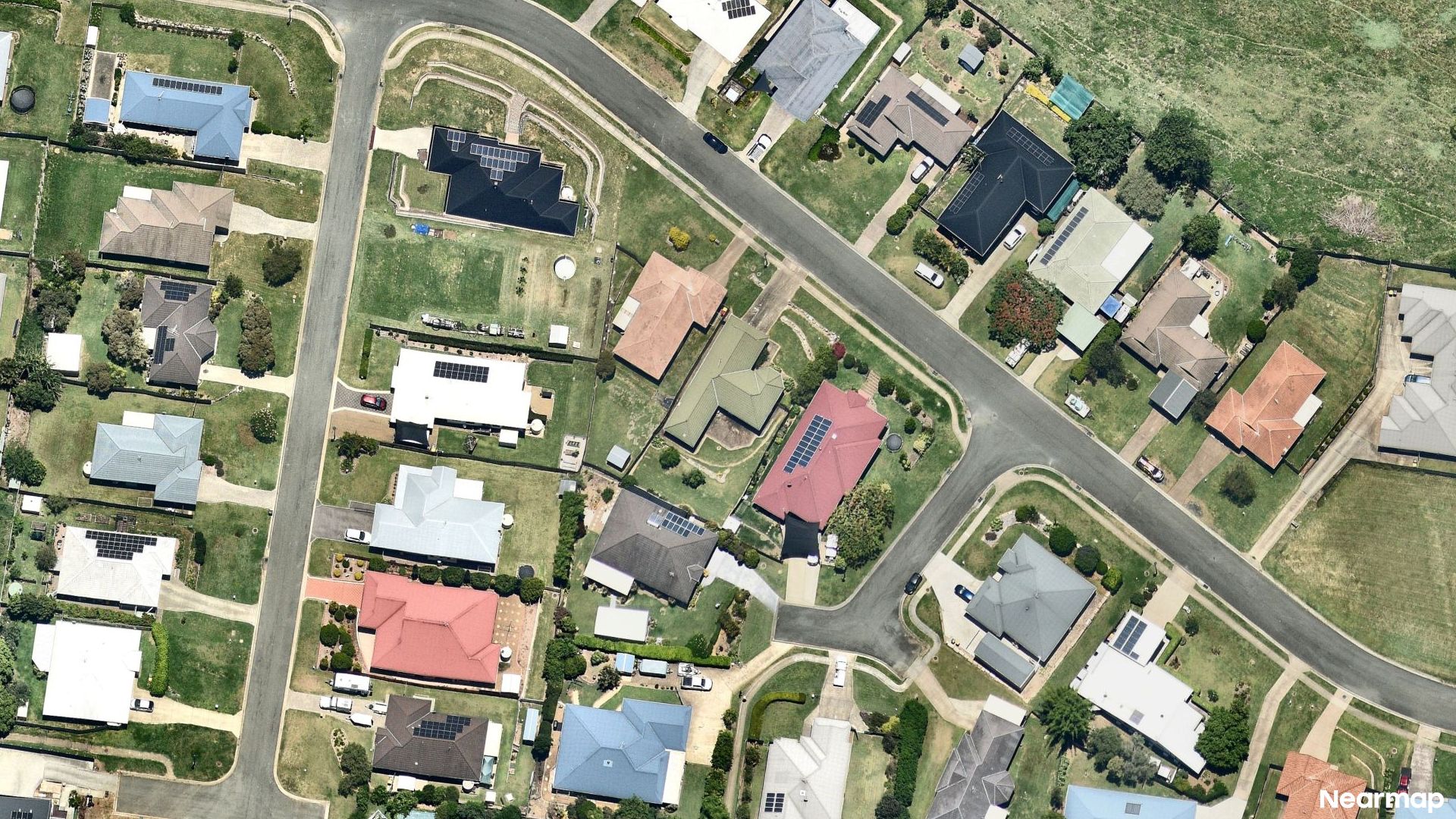Vertical aerial view