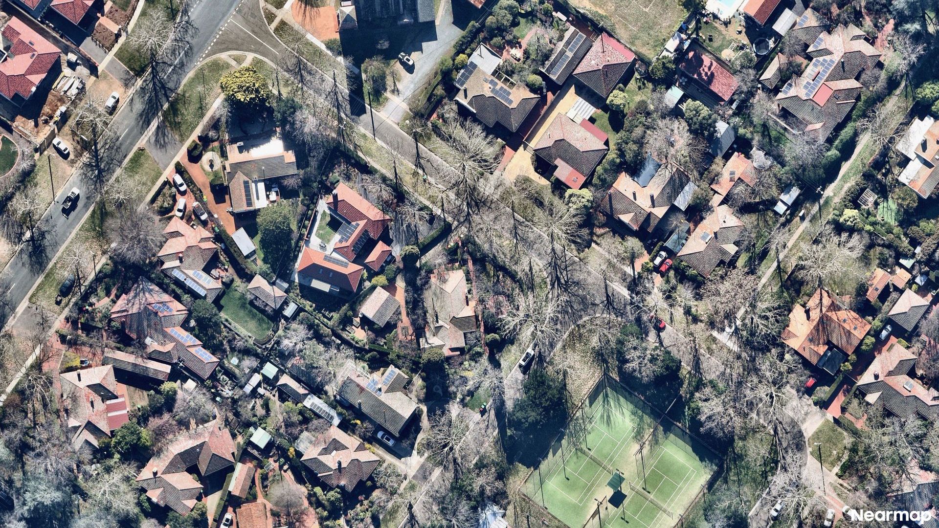 Vertical aerial view