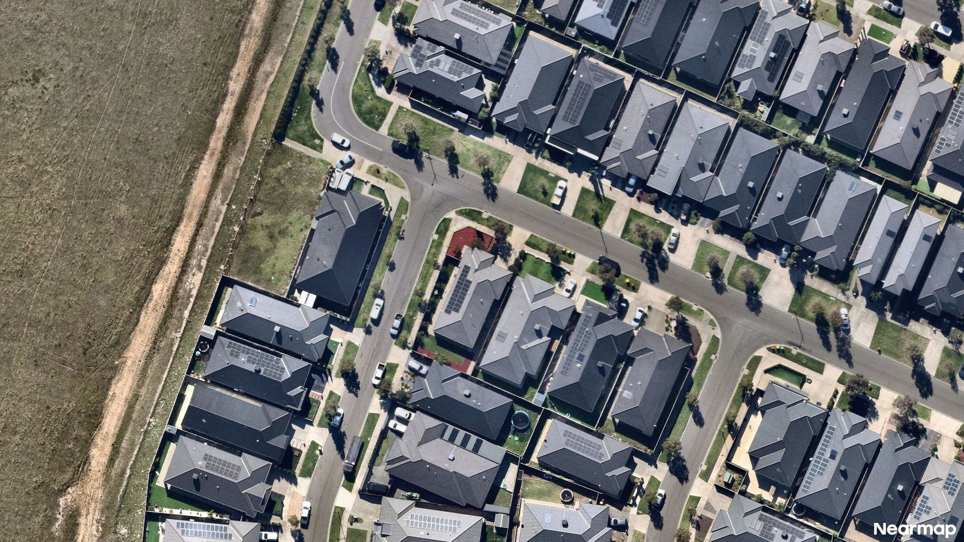 Vertical aerial view
