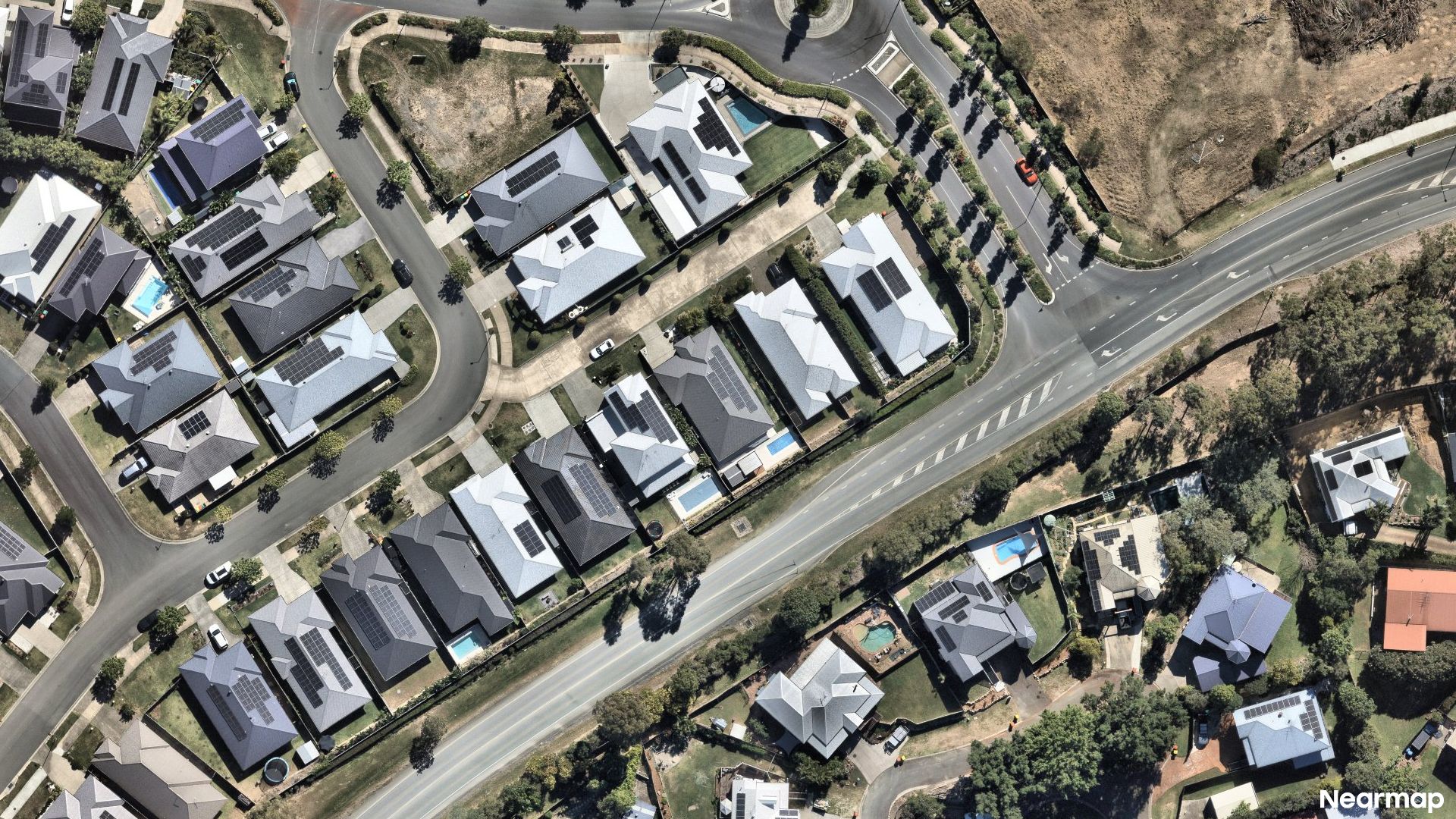 Vertical aerial view