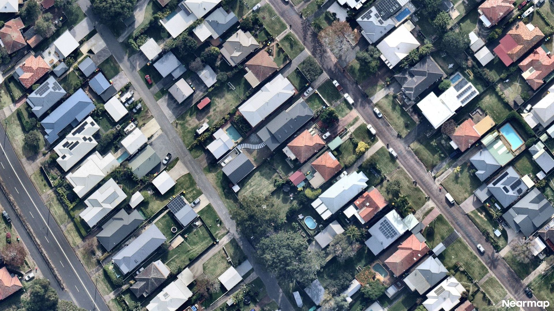 Vertical aerial view