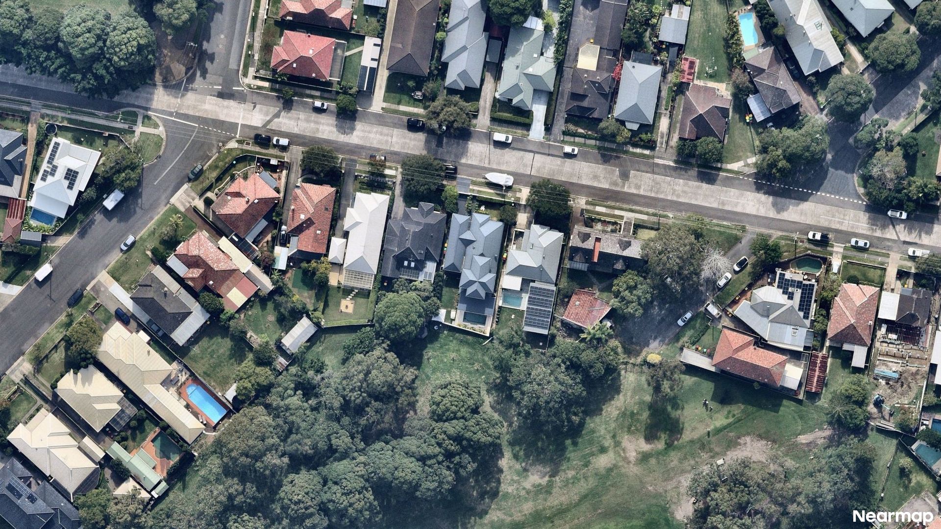 Vertical aerial view