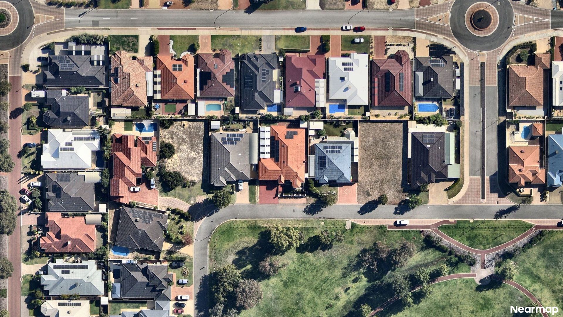 Vertical aerial view