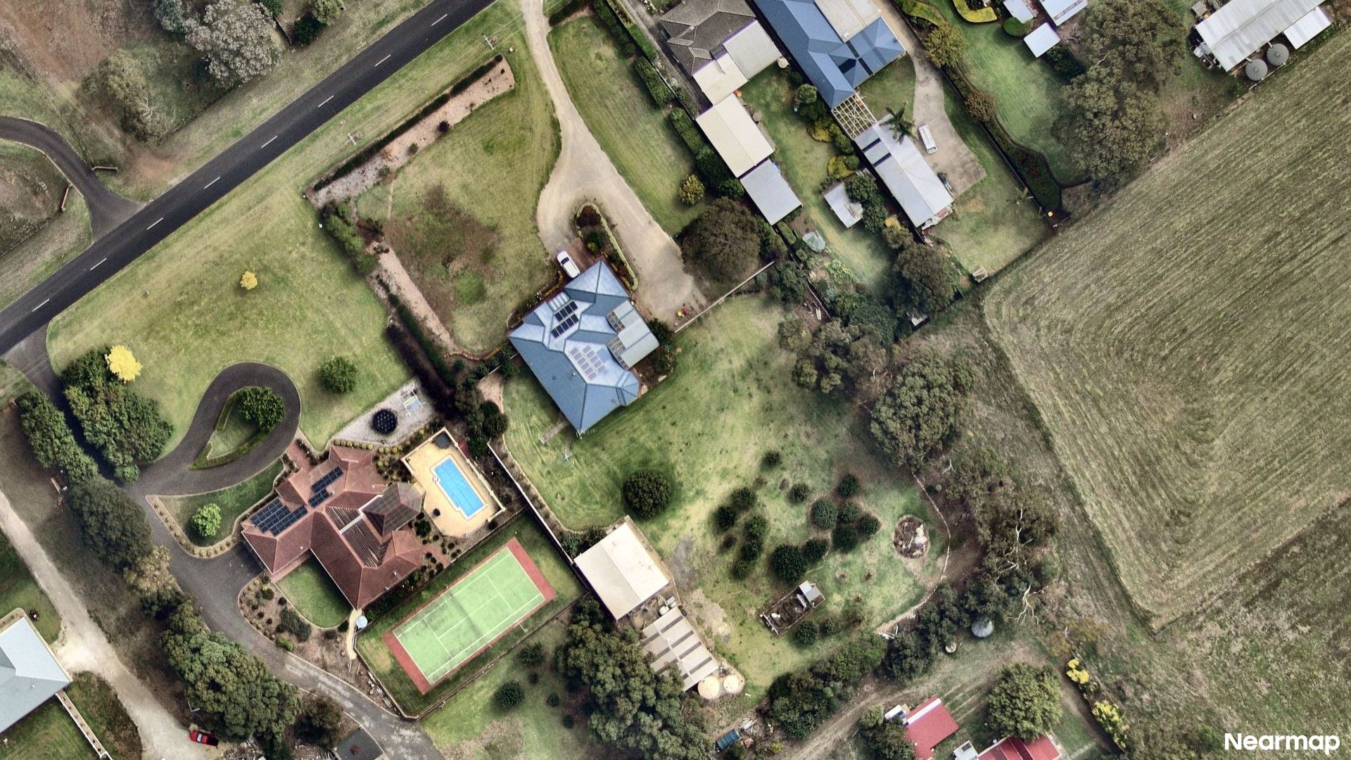 Vertical aerial view