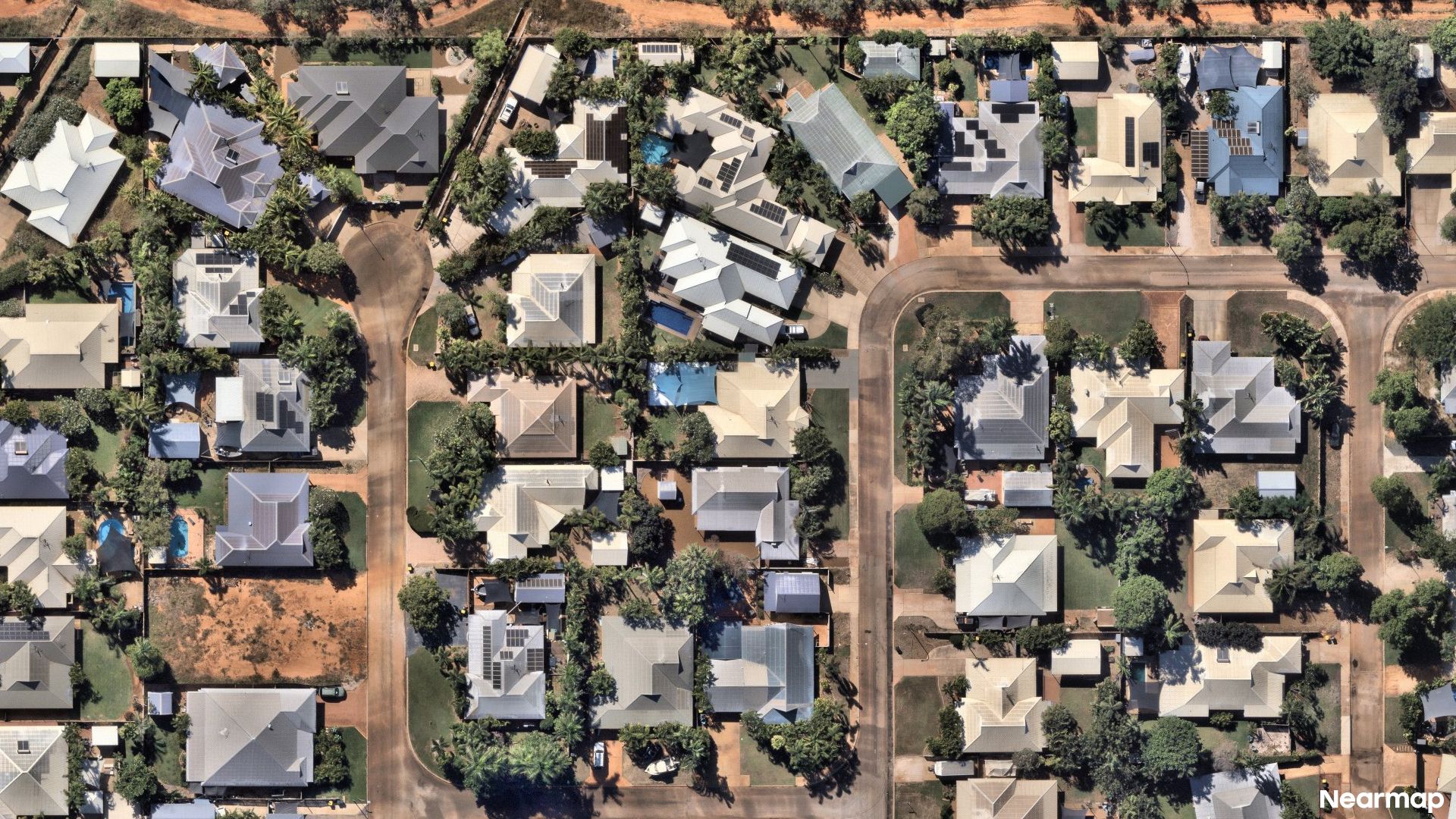 Vertical aerial view