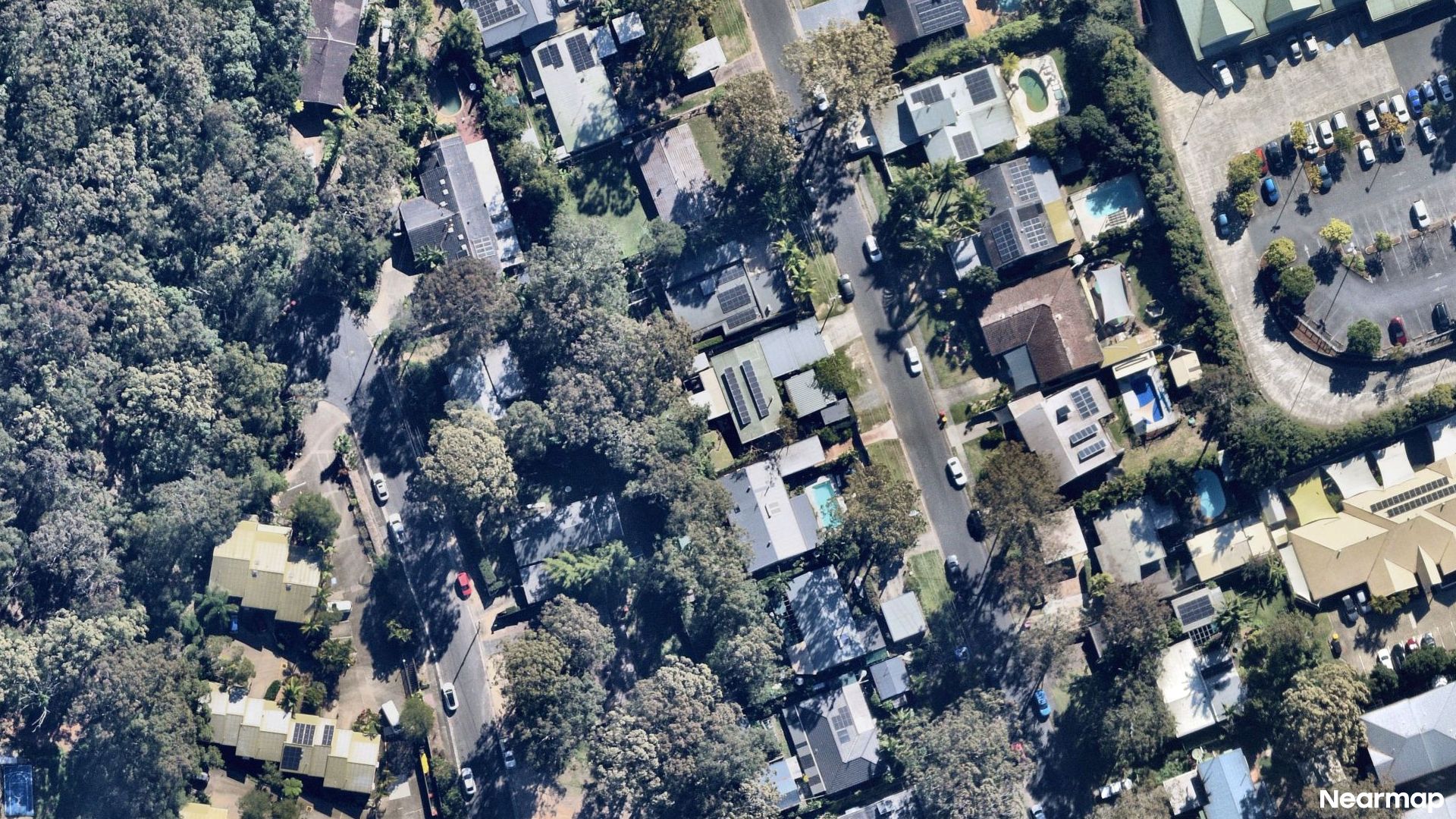 Vertical aerial view