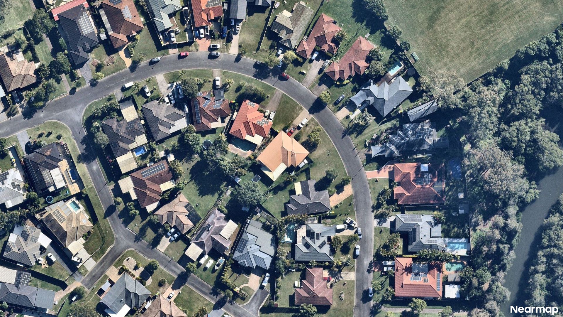 Vertical aerial view