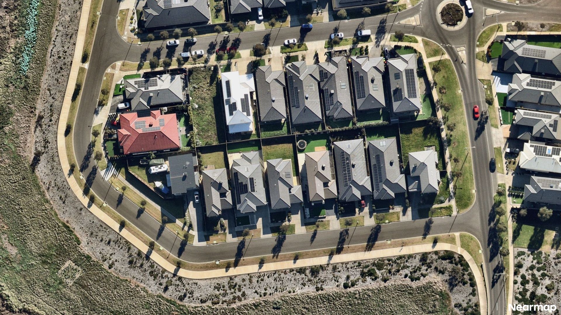Vertical aerial view