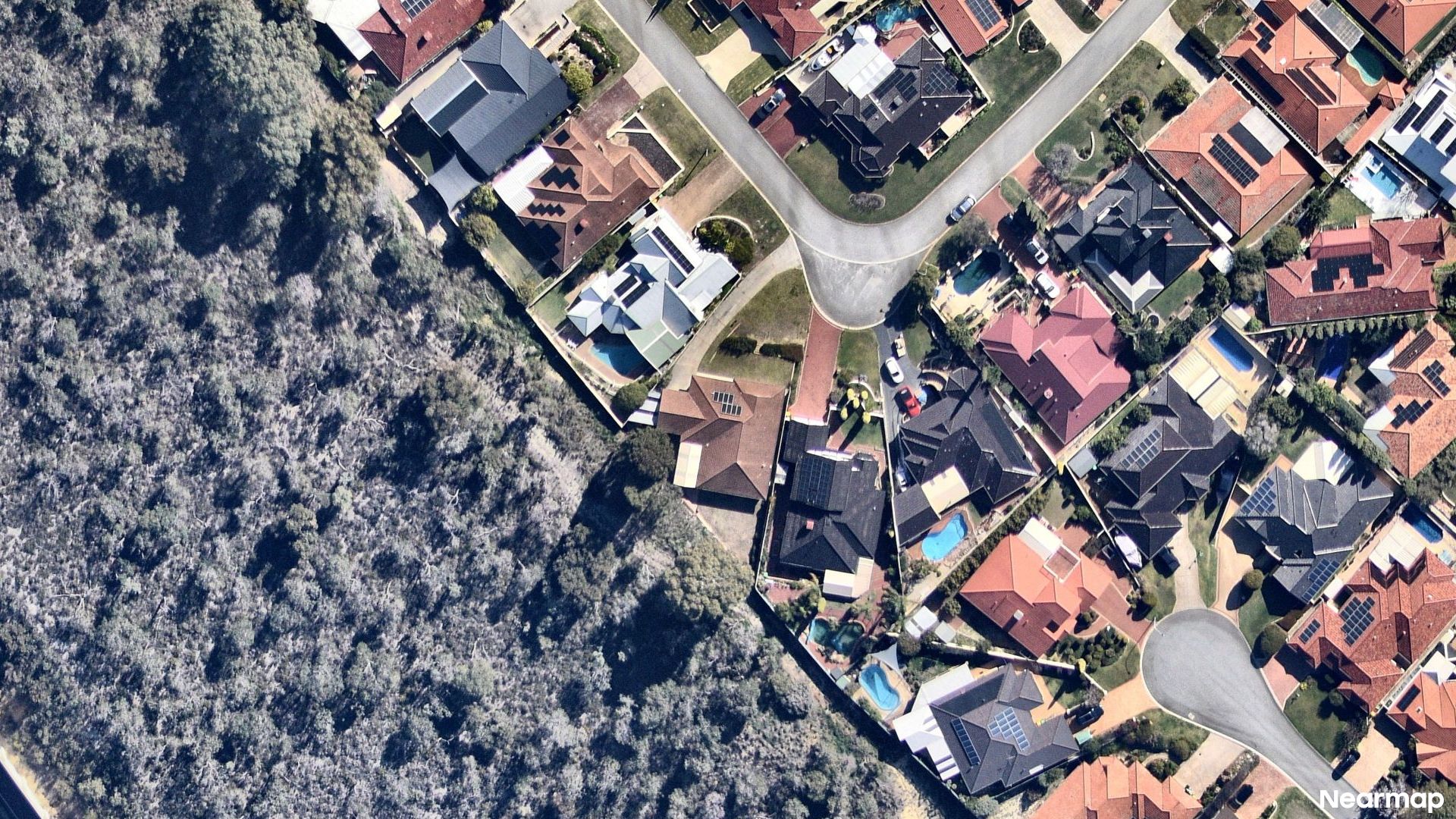 Vertical aerial view