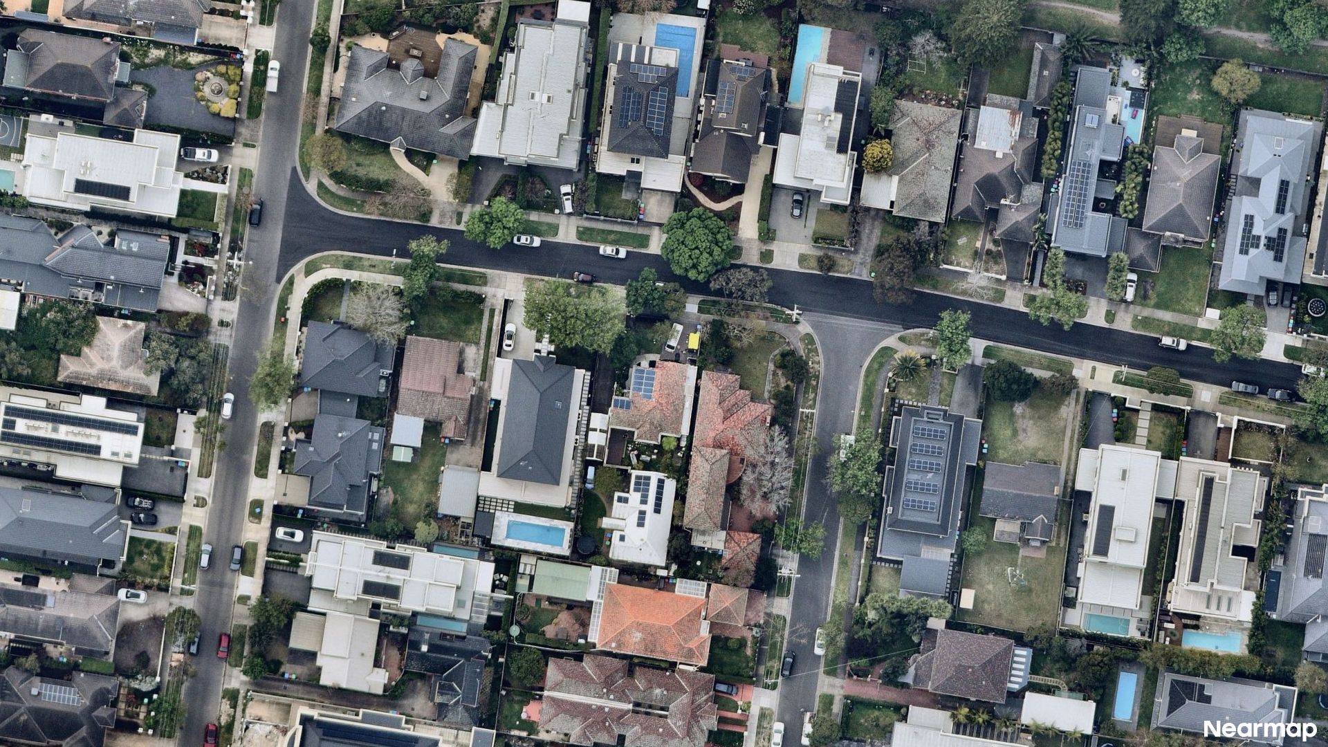 Vertical aerial view