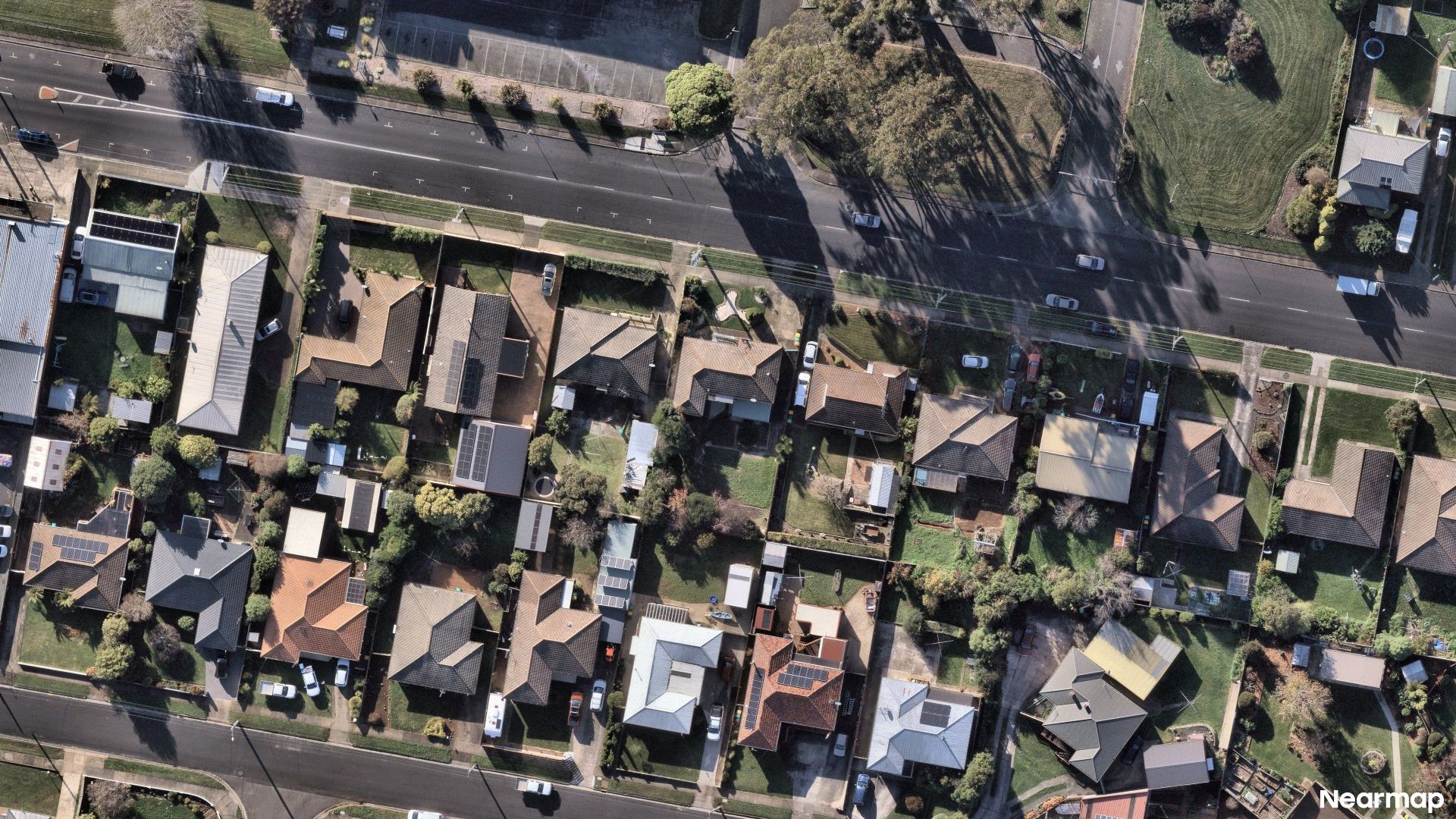 Vertical aerial view
