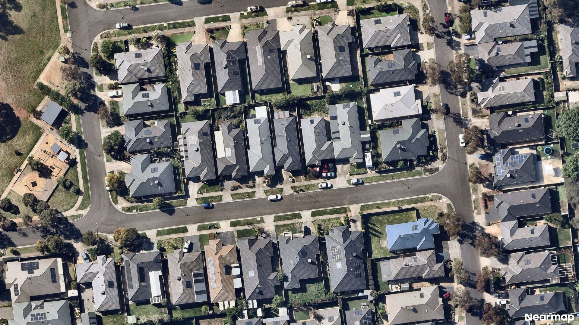 Vertical aerial view