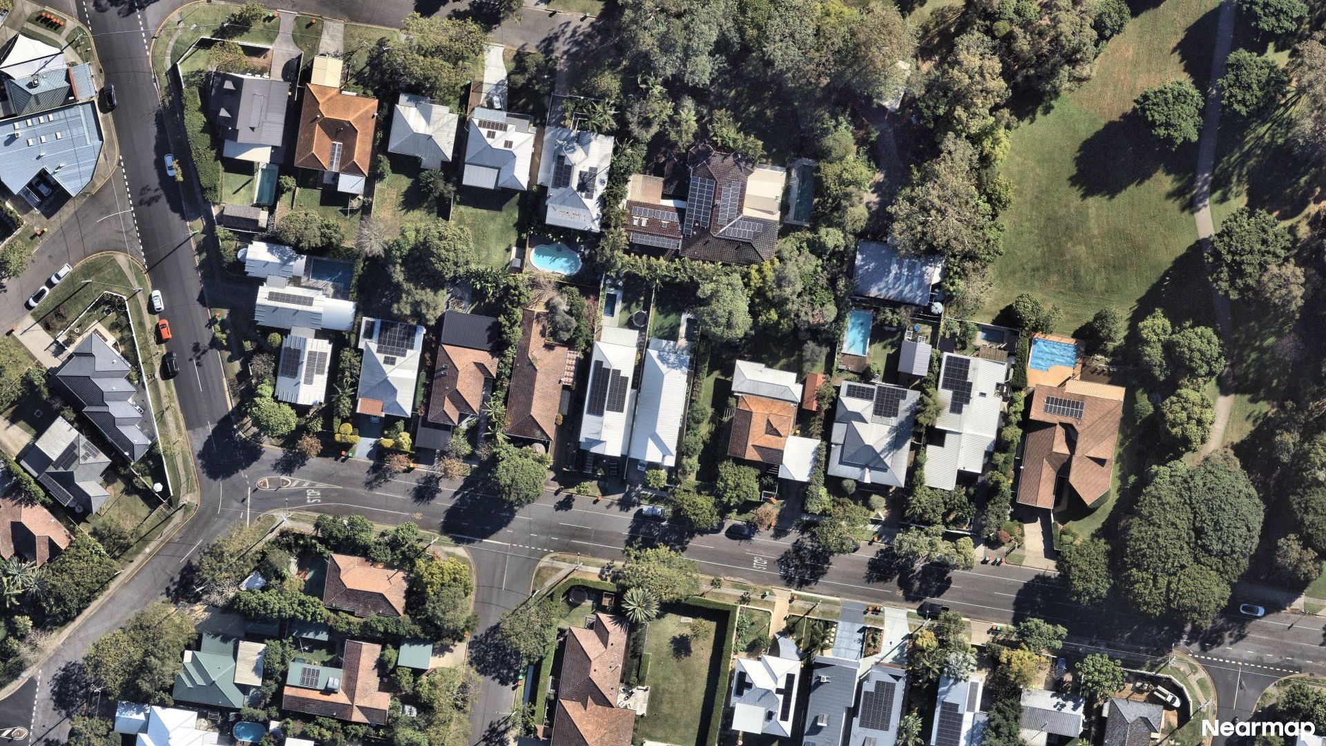Vertical aerial view