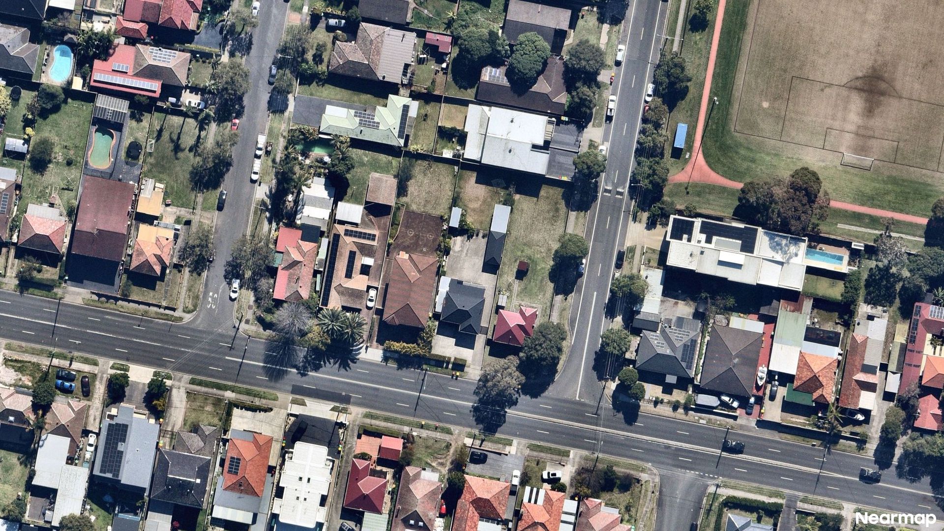 Vertical aerial view