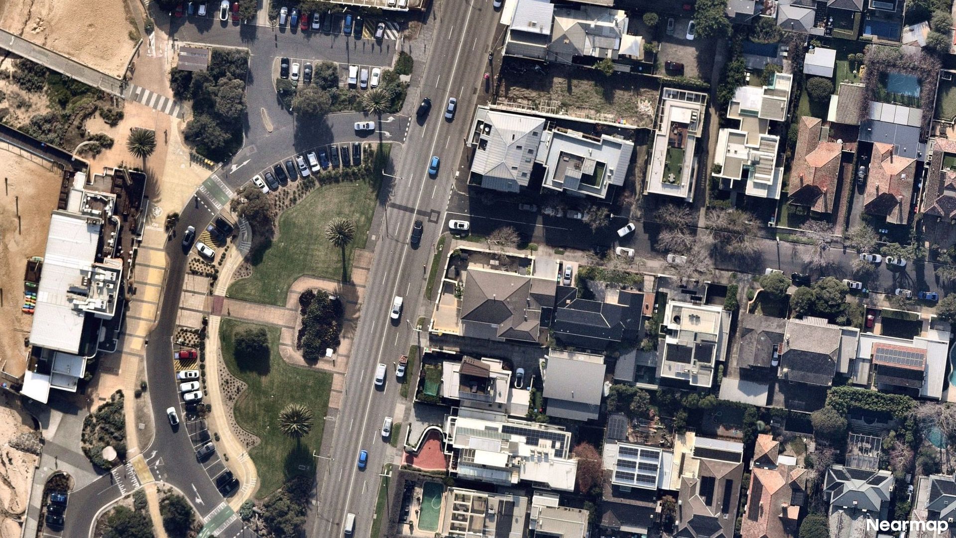 Vertical aerial view