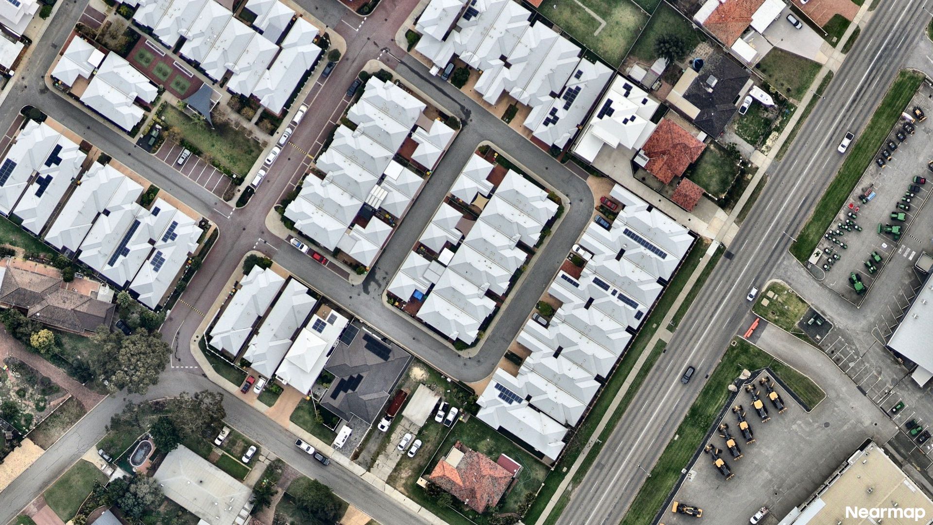 Vertical aerial view