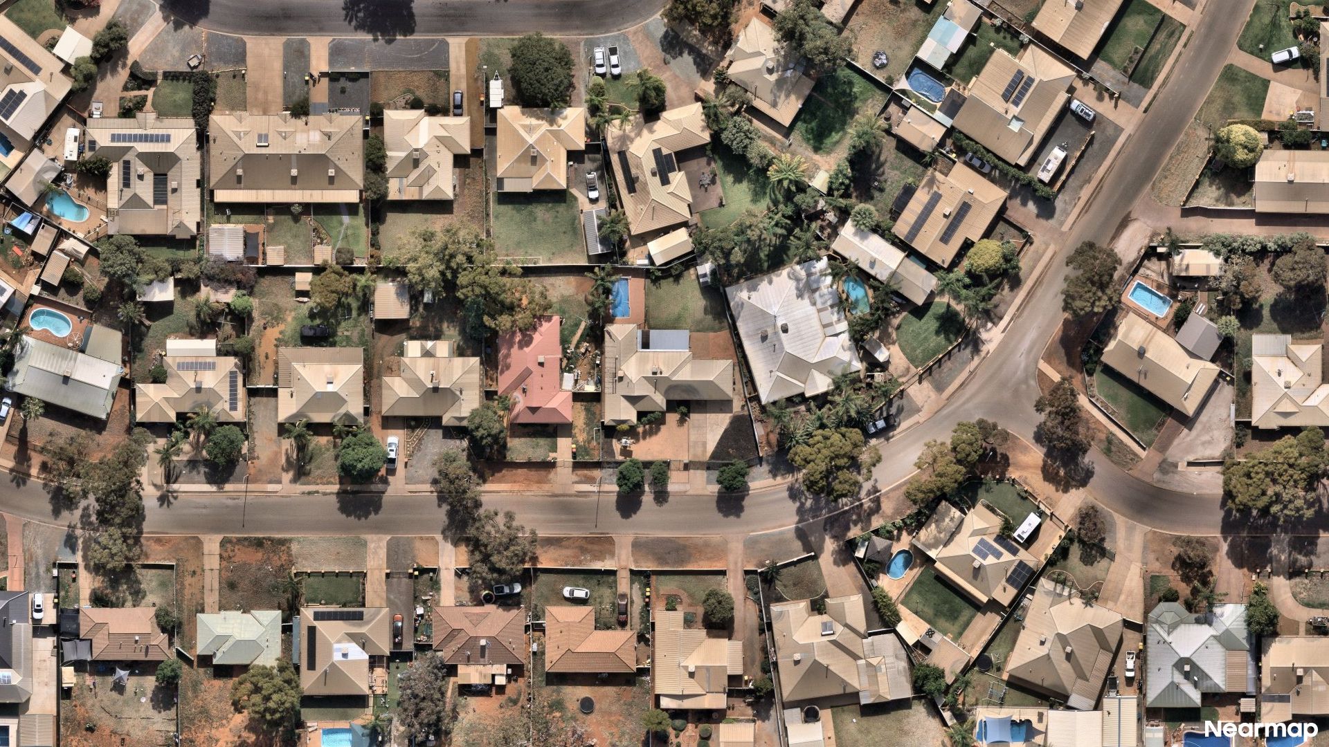 Vertical aerial view