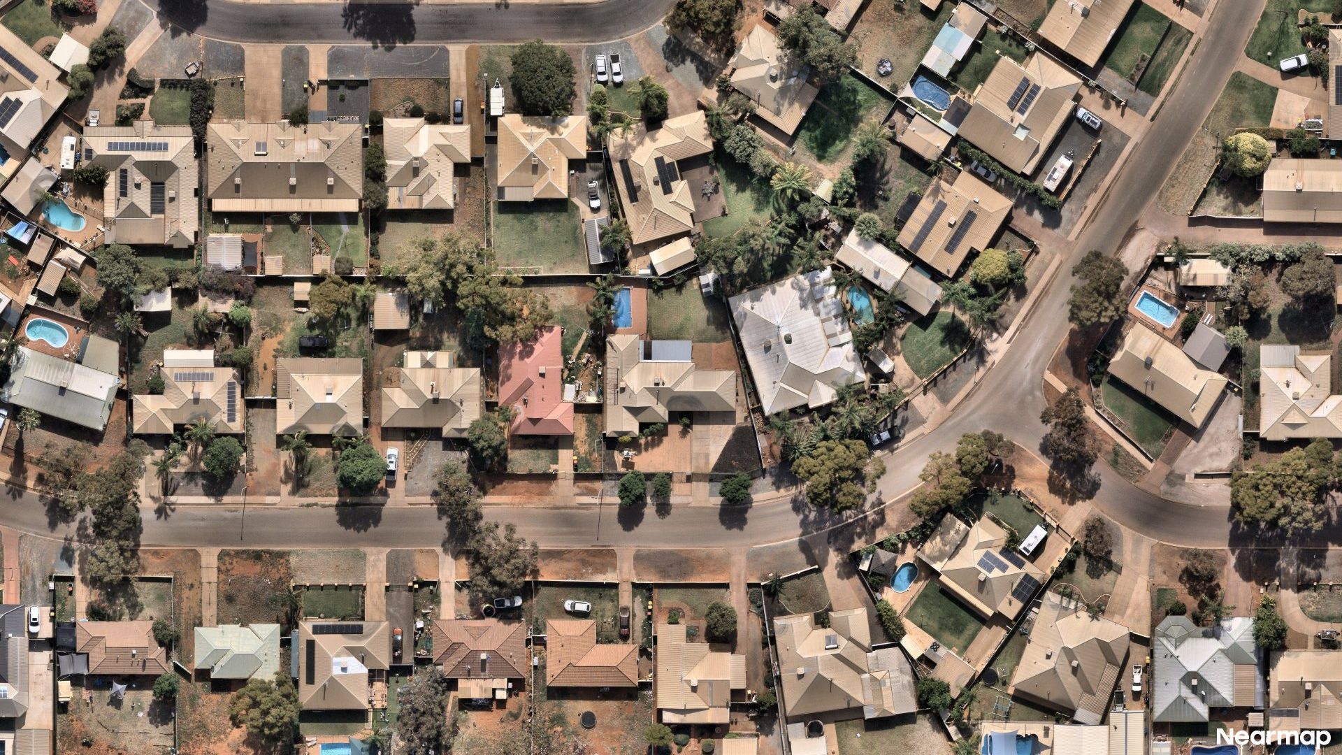 Vertical aerial view