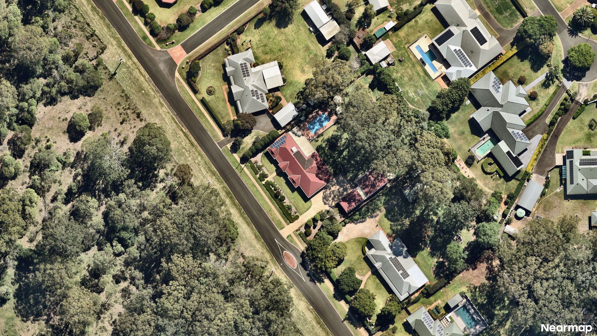 Vertical aerial view